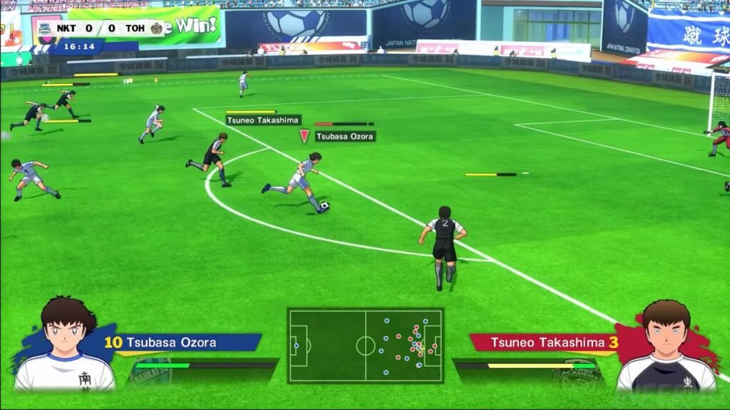 Mejores Juegos de futbol Capitan tsubasa gameplay